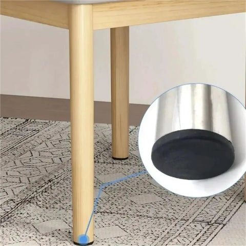 Rock Solid 20 To 100 Piece Round Plastic Chair Leg Protectors And End Caps For Furniture Table Feet. 14mm PE cover on table leg