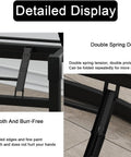 Heavy Duty Metal Table Base 100cm Foldable Desk Legs with double spring design and smooth finish details.