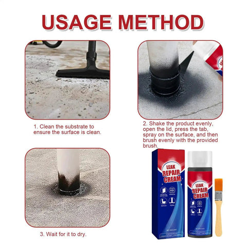 Usage method for Heavy Duty Waterproof Sealant Liquid Nails Leak Repairs Fast Creates Unbreakable Bond That Stands Up To Weather Keeps Water At Bay For Good Seals Cracks And Gaps On Any Surface 100 Ml Bottle.