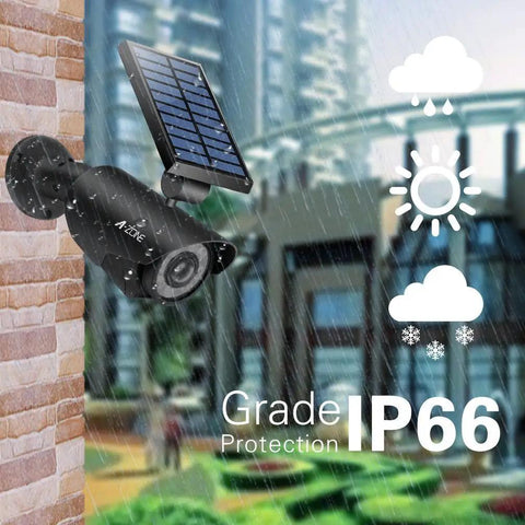 Outdoor Solar Motion Sensor Light Set Of 2 In Black With 800 Lumens 8 LED Spotlight 5W Solar Flood Light IP66 Waterproof in rain