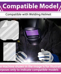 Replacement Front And Inner Lens Covers Set 271320 And 271319 For Welding Helmets, Pro Grade Durable PC Shields, Impact Resistant, Snug Fit, 30 Piece Kit To Keep Your View Clear And Welds Safe. Compatible welding helmet lens covers set