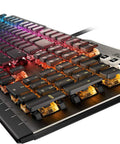 Premium Mechanical Gaming Keyboard Delivers A Sick Performance With A Durable Skeletal Steel Frame Buttery Smooth Keys And Epic Rgb Backlighting showing vibrant RGB keys.