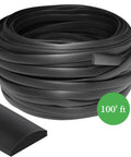 0.315 Inch Flat Screen Spline Roll 100 Feet Black Vinyl Retainer For Door And Window Mesh