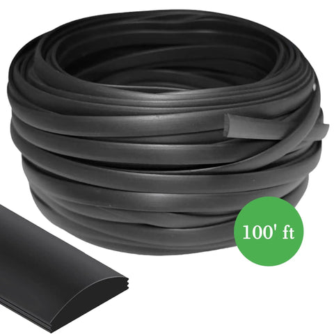 0.315 Inch Flat Screen Spline Roll 100 Feet Black Vinyl Retainer For Door And Window Mesh