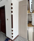 Top Tier Wood Edge Nosing Trim for Window Sills and Door Frames shown on corner walls in modern interior spaces.
