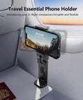 Airplane Travel Phone Holder Mount For Flying Universal Must Have Hands Free Phone Stand on airplane tray table