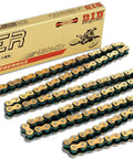 Gold Chain With Connecting Link For 150cc Engines And Up Built Tough Anti Kink Design Four Point One Times Longer Wear Life