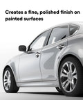 Perfect It EX Machine Polish For Auto Finishes, 1 Quart, silver car side view with text about polished painted surfaces