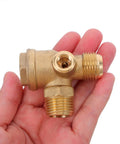 20mm Metal Air Compressor Check Valve With Easy Install And Flexible Pipe Connections For Quiet Smooth Operation And Efficient Performance One Way Inline Valve With Copper Design For Precision Pneumatic Systems And Universal Fit, brass inline valve in hand