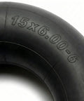 Close-up of Heavy Duty 15x6.00-6 Inner Tubes 2 Pack With TR-13 Straight Valve Stem for mowers and off-road vehicles