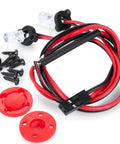 LED Light Strips Kit For 1 By 10 RC Crawler Cars Ultra Bright Headlights And Spotlight Durable Metal And Plastic Construction