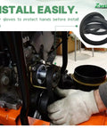 Drive Belt Three Eighths Inch By Thirty Three Inch Replacement For Lawn Mower And Tractor Fits Craftsman Husqvarna Models installation