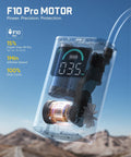 X10 Pro Portable Tire Inflator with No Fuss 35 Second Jet Inflation 150 Psi Cordless Air Pump digital gauge close-up
