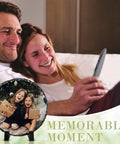 Couple holds 10 Pack Bulk Sublimation Slate Blanks With Display Holders For Dope DIY Crafts stone plaque, photo with kids