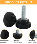 Top Shelf M6 X 20MM Knurled Thumb Screws 10 Pack Black Galvanized Steel Fasteners close-up showing knurled design and smooth surface.