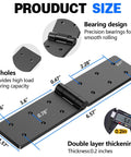 Heavy Duty Gate Hinges 2Pcs Deliver A Smooth 270 Degree Full Swing For Wood Fences And Barn Doors Rust Proof Steel Hardware size and bearing design