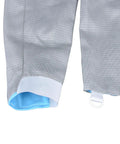 Close-up of cuffs on Beginner Friendly Electric Sabre Jacket For Women Fencing Vest With Inox Lame Lightweight