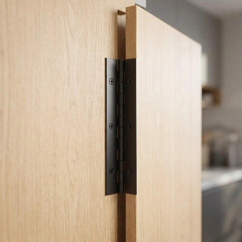 Heavy Duty Black Stainless Steel Piano Hinge 4 Pack For Wooden Chests And Tool Boxes With Easy Install Continuous Hinge