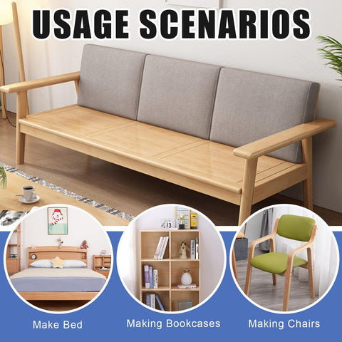 Usage scenarios for 181Pcs M6 Hardware Kit All In One For Wood Furniture And Baby Crib Screws Set; sofa, bed, bookcase, chair.