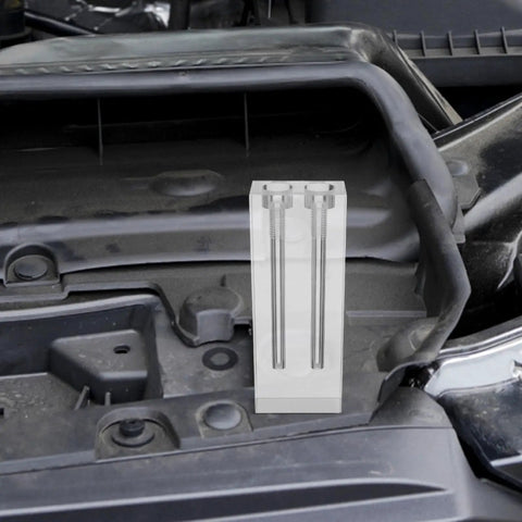 Engine Oil Quality Comparator And Viscosity Tester Demo Stand For Automotive Engines, acrylic bench unit in engine bay