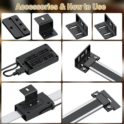 Digital LCD Linear Readout Kit For Milling Machines And Lathes, 0-150mm / 0-6in Precision Lathe Scale With Aluminum Alloy Body, 0.06mm Accuracy, 0.01mm Resolution, Durable DRO For Quick Real-Time Measurements with mounting brackets