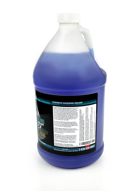 Premium Synthetic Machining Coolant For CNC And Metalworking, Oil Free Formula, 128 Fl Oz, 1 Gallon, Industrial Strength, Odor Resistant, Tramp Oil Rejection, Extended Coolant Cycle, Sump And Tool Protection, Made In USA