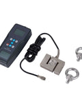 Digital Force Gauge Push Pull Meter With Data Memory And External Load Cell Sensor Reads In N Kg And Lb, Wide Range Up To 500 Kgf 4900 N 1100 Lbf with load cell and hooks