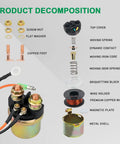 Starter Solenoid Relay For Yamaha Outboards And WaveRunners Replaces MS5C-311-1 Fits 9.9 To 170 HP Yamaha Motors Marine Electrical Upgrade For Yamaha 1985 And Up exploded view