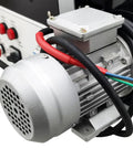 Close-up of the motor of a Heavy Duty Portable Industrial Heat Blower With Constant Temperature Hot Air Blower.
