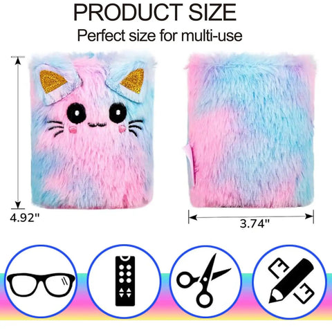 Front and back view of Cute Cool Cat Pen Holder Desk Organizer For Office And Home Decor Must Have Makeup Brush Holder