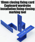 Wardrobe Closing Clips For Cabinets And Woodworking Projects 18mm Board Clamp Tools Adjustable Closing Clips Set