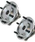 Heavy Duty Front Wheel Bearing And Hub Assembly Pair For Driver And Passenger Axles To Deliver A Straight Bolt In Install and Bulletproof Road Performance, pair of tapered assemblies.