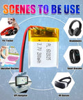3.7V 200mAh 602025 LiPo Battery Pack With PH2.0 JST Connector For Micro RC Drones And Remotes and device usage illustration