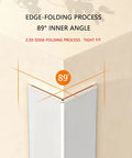 Self Adhesive Aluminum Corner Guard With 2.5D Chamfer Edge Trim for 89 degree angle, matte finish, no drill install