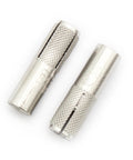 15 Pieces Drop In Anchors Set, Knurled, 3/8-16 For Solid Concrete, 304 Stainless Steel, Silver Finish