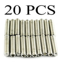 20 Piece 1/4-20 By 1 Inch Hex Socket Set Screws In 304 Stainless Steel Full Thread Cup Point Grub Screws For Heavy Duty Rust Resistant Fastening Smooth Threads Reliable Hardware For Mechanical Parts