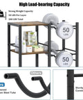 Heavy Duty Water Jug Rack With Shelf For Bottles, Space Saving Dispenser Storage Organizer showcasing weight capacity