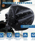 Universal EV Charger Port Cover With Heavy Duty Magnetic Seal Straight Up Waterproof Rain Snow Dust Proof Electric Vehicle Charging Plug Protector features waterproof design.