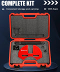 Beefy Wheel Bearing Removal Tool And Hub Puller With Carrying Case for 5, 6, 8 Lug Assemblies, carbon steel in foam case.