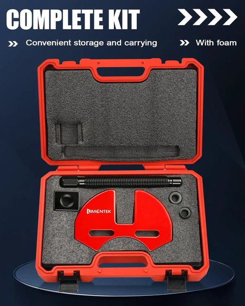 Beefy Wheel Bearing Removal Tool And Hub Puller With Carrying Case for 5, 6, 8 Lug Assemblies, carbon steel in foam case.