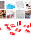 12 Pack Acrylic Clear Self Adhesive Small Hinges 35x30mm Piano Style Hinges For Cabinets Aquarium Lids Furniture Displays