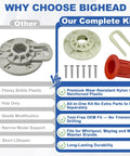 Heavy Duty Washer Drive Hub Kit With Basket Bushing And Six Hub Screws For Durable Spin Fits Whirlpool Kenmore Maytag VMW