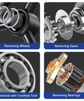 Pro Reversible Gear Puller Set Handles 2 Jaw 3 Jaw Options Internal External Bearings Smooth Heavy Steel Stops Breakage Saves Time On Tough Jobs Engine Repair Letting You Pop Parts Off Easily So You Stay Safe And Enjoy Garage Work Done Today. removing bearings and gears