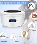 Beast Pro-Grade Ultrasonic Jewelry Cleaner With 25-Ounce Tank, Waterproof Design, 50,000 Hz Power, Five Digital Timers, Deep Clean For Rings