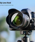 Camera with tulip lens hood from 58mm UV CPL FLD ND Filter Kit For Canon Rebel EOS Cameras All In One Lens Filter Set