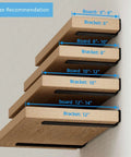Hidden Black Metal L Shelf Brackets Set 10 Inch Thick One Fifth Inch For Wood Shelves Six Pack With 160 Lbs Load Capacity