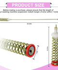 Samsung top-load washer suspension rod with metal coil spring and red end cap, 26.38 inches long.