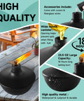 Six Pack Metal Table Top Torches With 23.5 Oz Citronella Fuel For Outdoor Parties And Garden Decor Refillable Flame Torches With Wicks And Covers Long Lasting Burn Time Of Over 18 Hours
