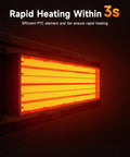 Heating element of Small Space Heater With Realistic Volcanic Flame Ambiance For A Cozy Vibe 600W Portable Desk Heater