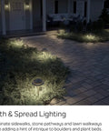 3 Watt Olde Bronze Low Voltage LED Path Light Single Fixture Illuminating Outdoor Garden Path, Aluminum, 6-Foot Beam